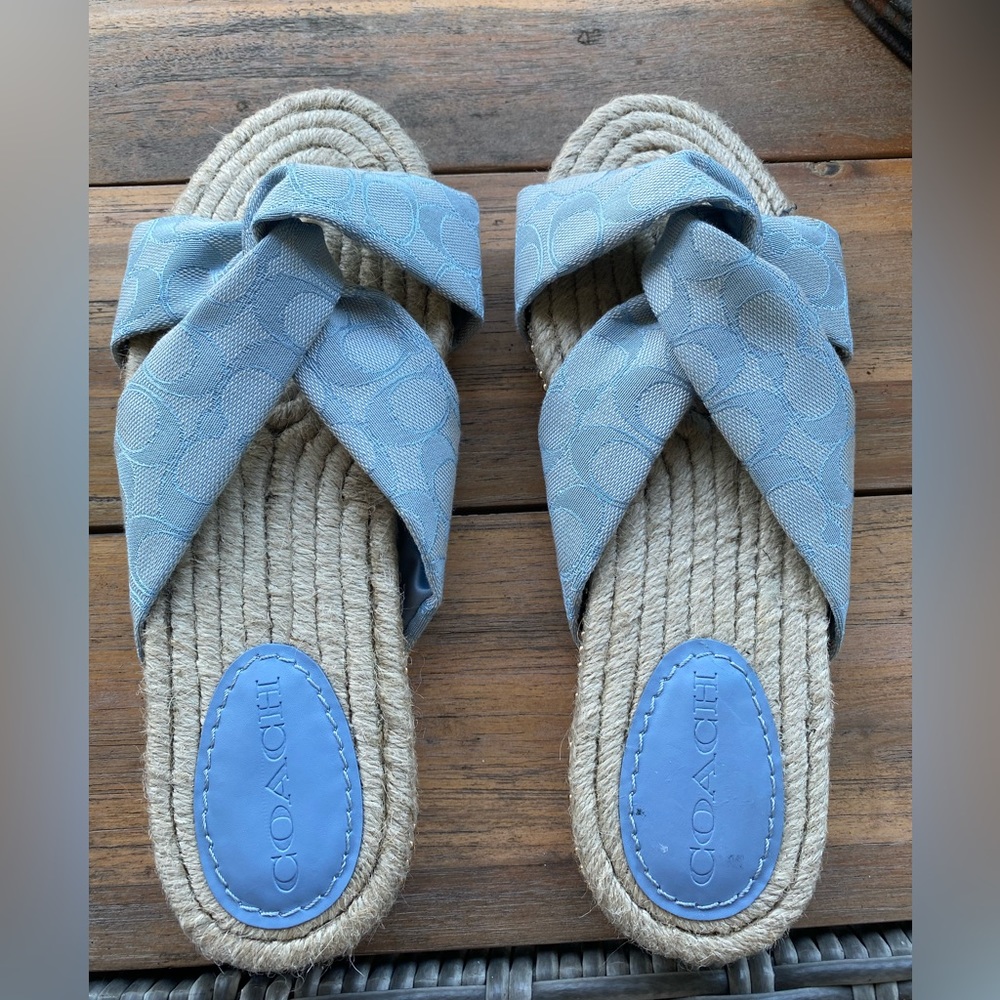 Coach Charli Espadrille Sandals Size 10